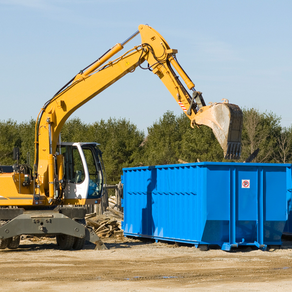 are there any restrictions on where a residential dumpster can be placed in Boyd